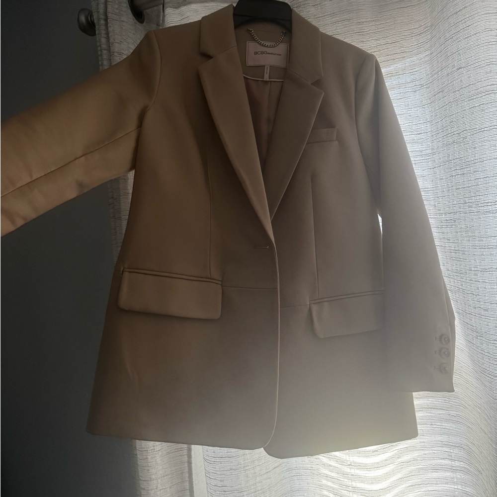 BCBGeneration Cream Blazers & Suit Jackets